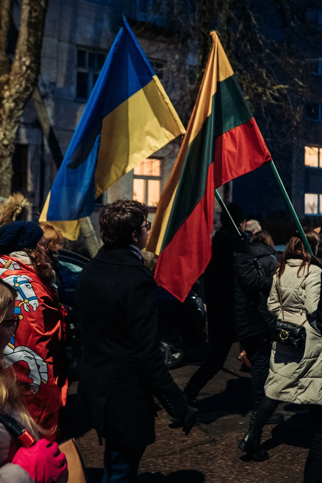 A peace march in Lithuania.